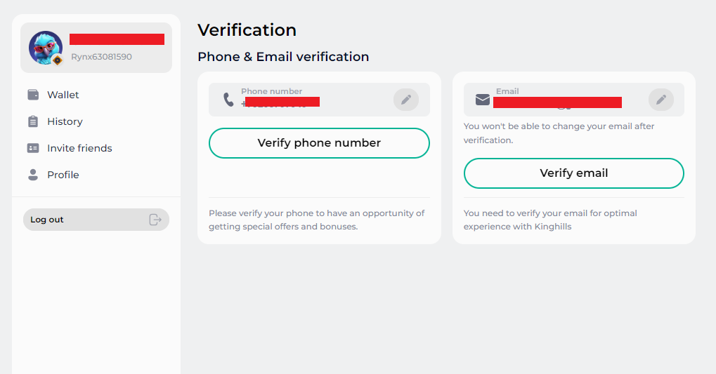 king hill verification